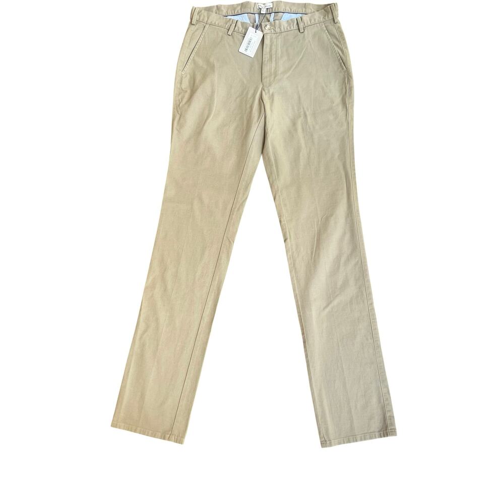 NWT Peter Millar Crown Chino Pants Men 33x36 Sage Khaki $175
